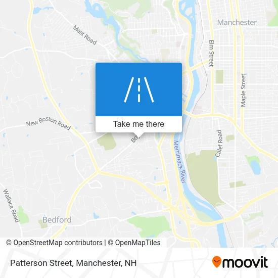 Patterson Street map