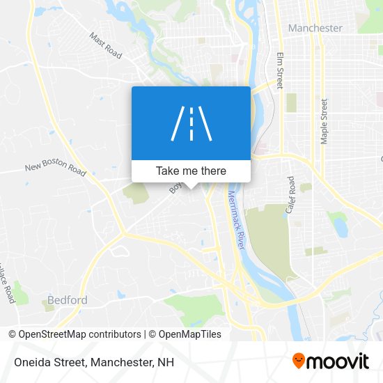 Mapa de Oneida Street