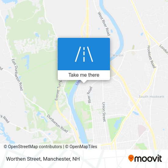 Worthen Street map
