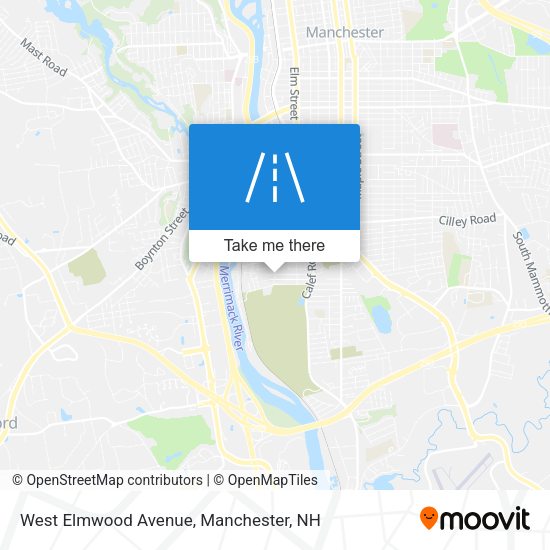 West Elmwood Avenue map
