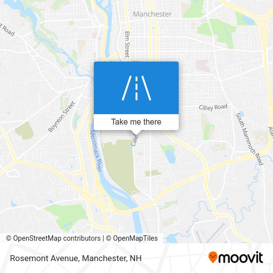 Mapa de Rosemont Avenue