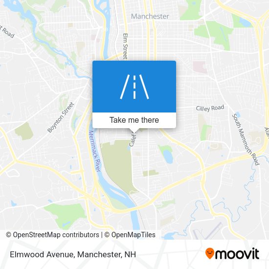Mapa de Elmwood Avenue