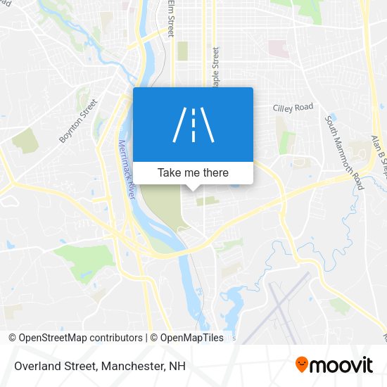 Overland Street map