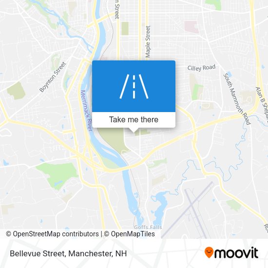 Bellevue Street map