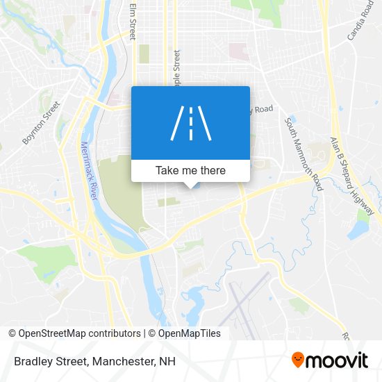 Mapa de Bradley Street