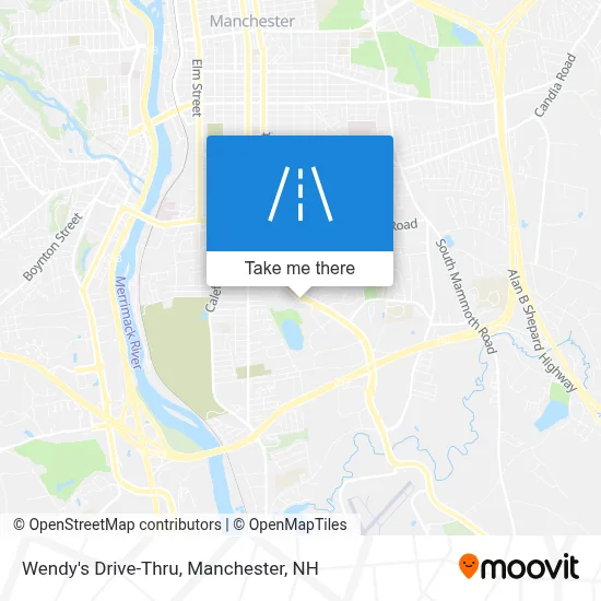 Wendy's Drive-Thru map