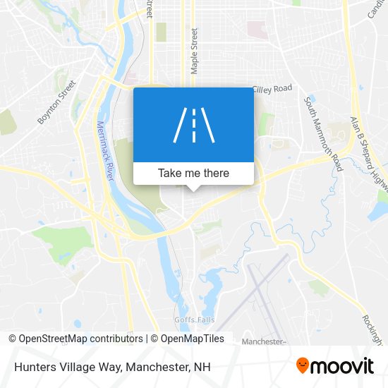 Hunters Village Way map