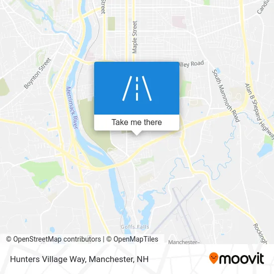 Hunters Village Way map