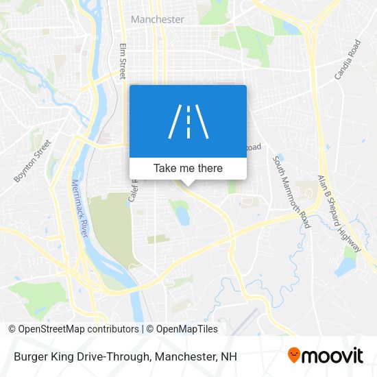 Mapa de Burger King Drive-Through