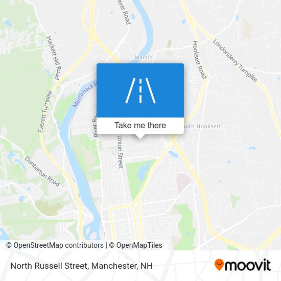 North Russell Street map