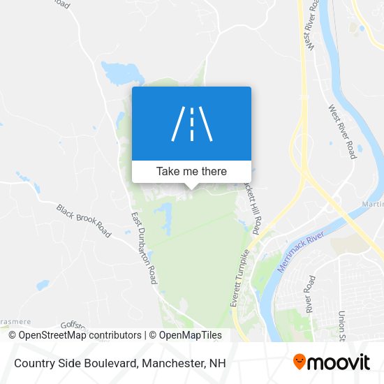 Country Side Boulevard map