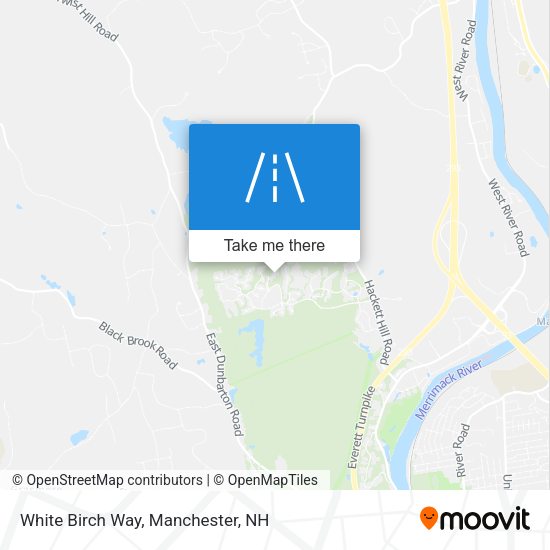 White Birch Way map