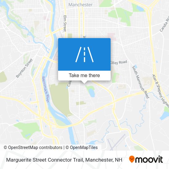Marguerite Street Connector Trail map