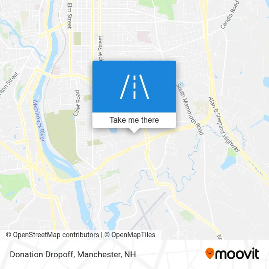 Donation Dropoff map