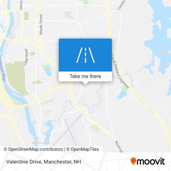 Mapa de Valentine Drive