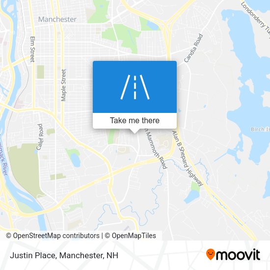 Mapa de Justin Place
