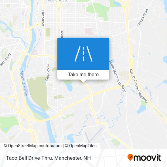 Taco Bell Drive-Thru map
