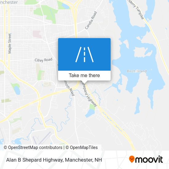 Alan B Shepard Highway map