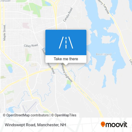 Mapa de Windswept Road