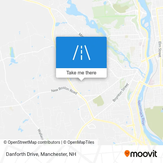 Danforth Drive map