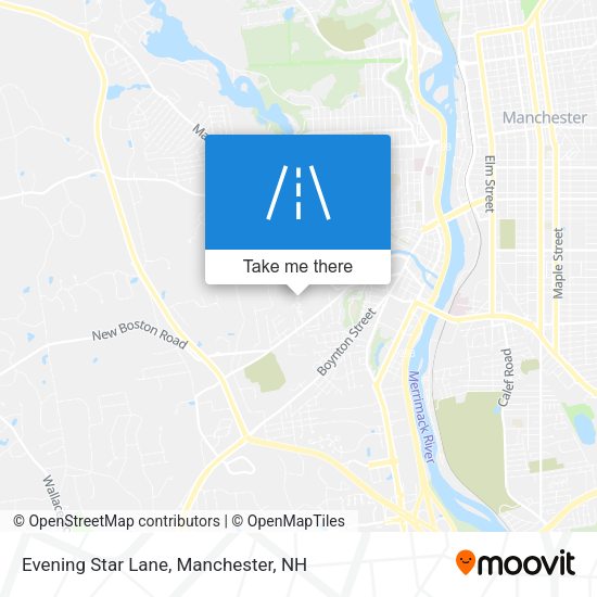 Evening Star Lane map