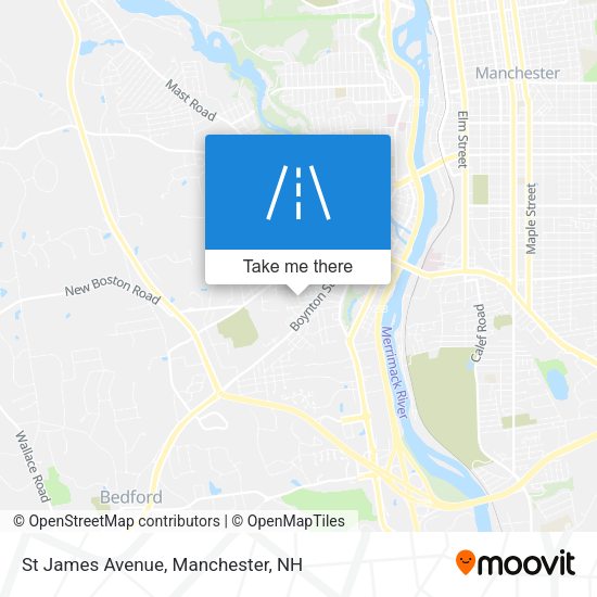Mapa de St James Avenue