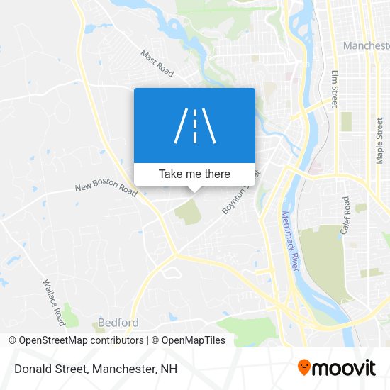 Mapa de Donald Street