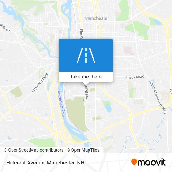 Hillcrest Avenue map