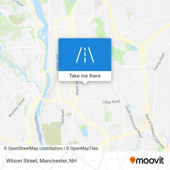 Wilson Street map