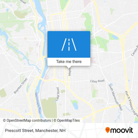 Prescott Street map