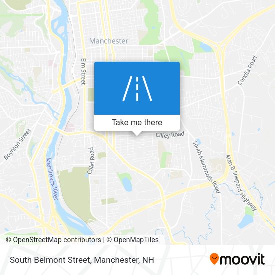 Mapa de South Belmont Street