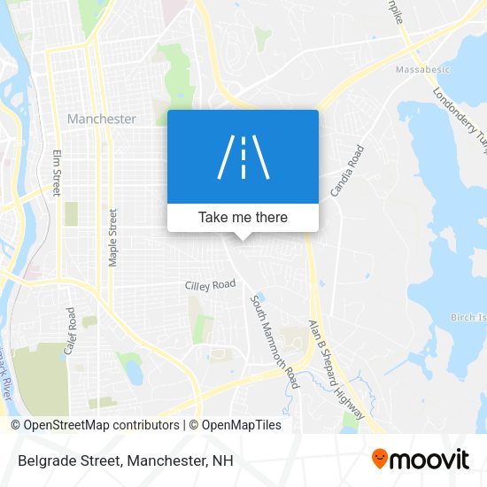Mapa de Belgrade Street