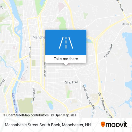 Massabesic Street South Back map