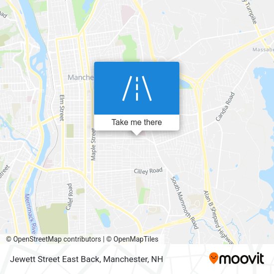 Jewett Street East Back map