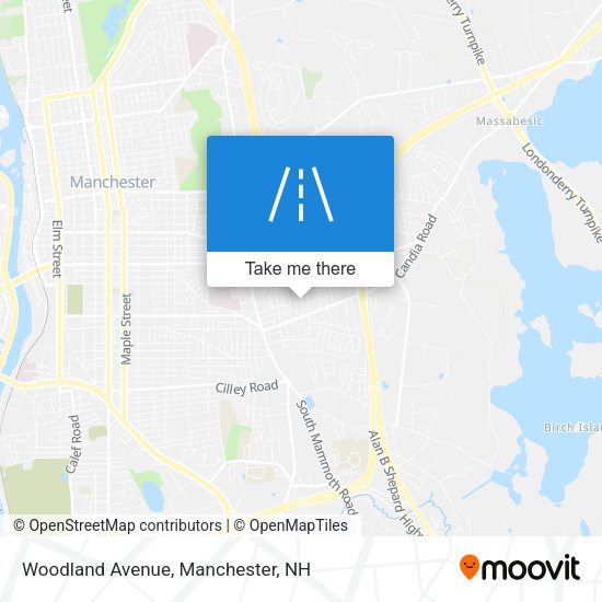 Woodland Avenue map