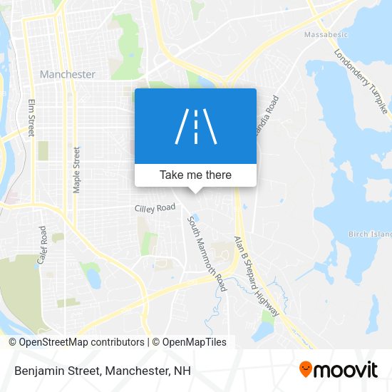 Benjamin Street map