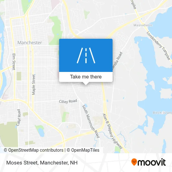 Moses Street map