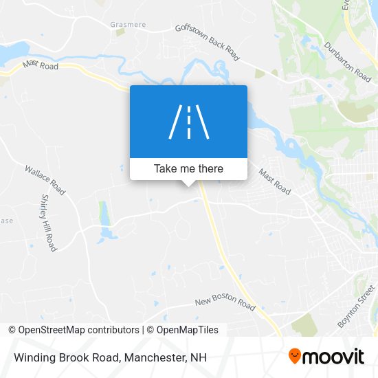 Winding Brook Road map