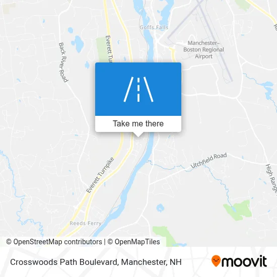 Crosswoods Path Boulevard map