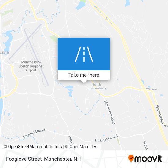 Foxglove Street map