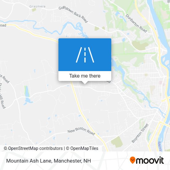 Mountain Ash Lane map