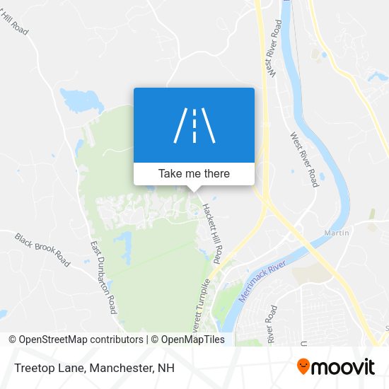 Mapa de Treetop Lane