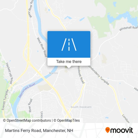Martins Ferry Road map