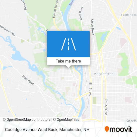 Coolidge Avenue West Back map