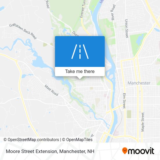 Moore Street Extension map