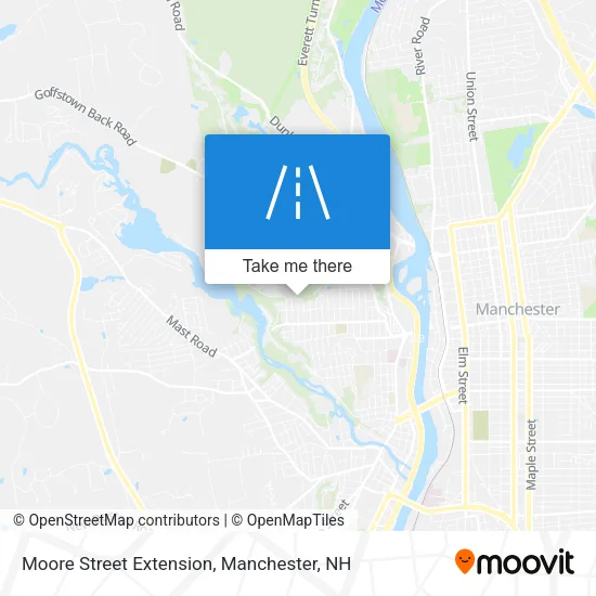 Mapa de Moore Street Extension