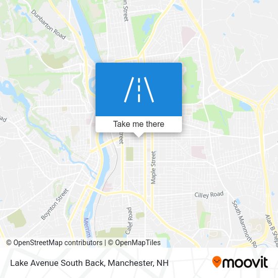 Lake Avenue South Back map