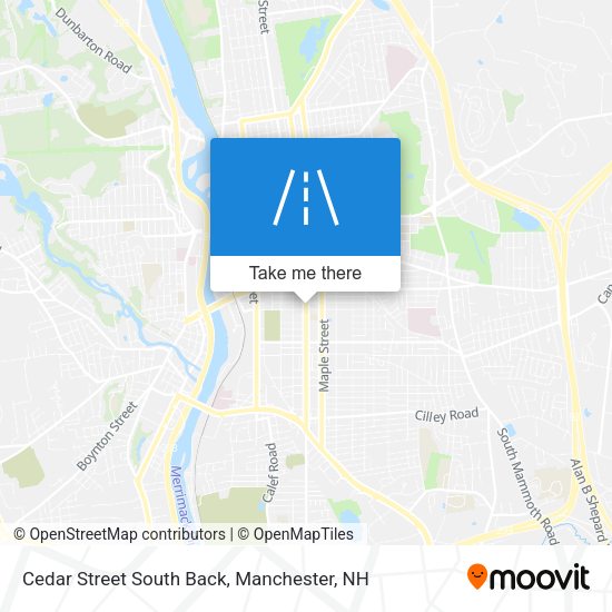 Mapa de Cedar Street South Back