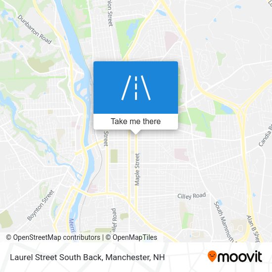 Laurel Street South Back map