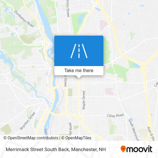 Merrimack Street South Back map